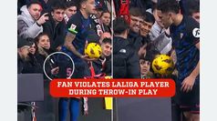 Unruly fan sticks finger in player's rear end during LaLiga game, in shocking incident