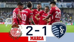 Los diablos rojos terminan lderes | Toluca 2-1 Sporting KC | Goles y jugadas | Leagues Cup