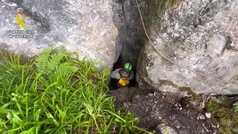 Rescatados los dos espelelogos atrapados en la cueva de Soba