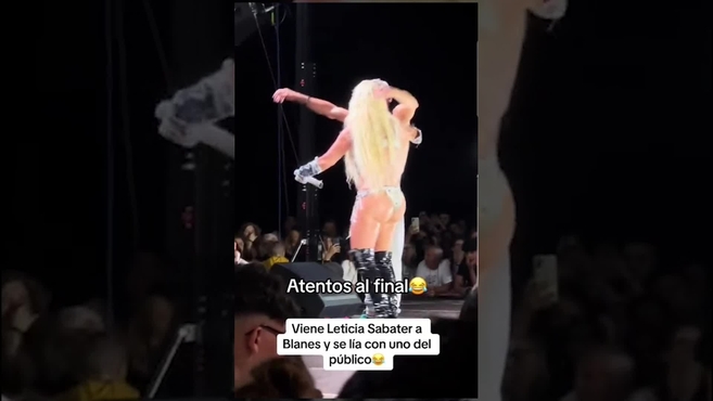Leticia Sabater sufre una agresión sexual de un hombre del público en su concierto