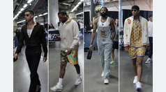 Las cosas de la NBA... ¡Así fueron los 'outfits' de los jugadores de Denver!