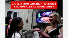 Caitlin Clark and Cameron Brink share emotional embrace at WNBA Draft
