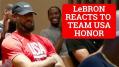 Watch LeBron James' reaction to finding out he will be Team USA flag bearer