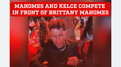Mahomes and Kelce Compete in Front of Brittany Mahomes