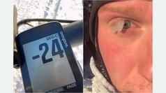 El viral entreno de Andreas Leknessund a menos 24 grados: ¡se le congelan hasta las pestañas!