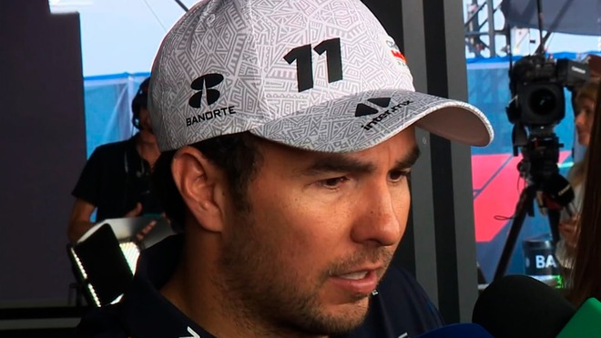 Checo Pérez lamenta quedar fuera del GP en México en Vuelta 1: 