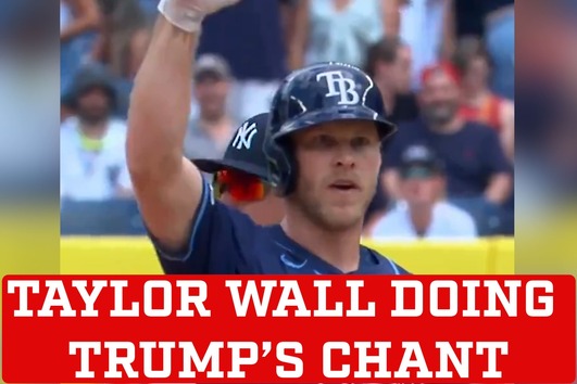 Taylor Wall doing Donal Trump's chant - MARCA TV English