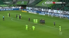 El gol de Weghorst a Argentina... ¡ya lo había marcado exactamente igual con el Wolfsburgo!