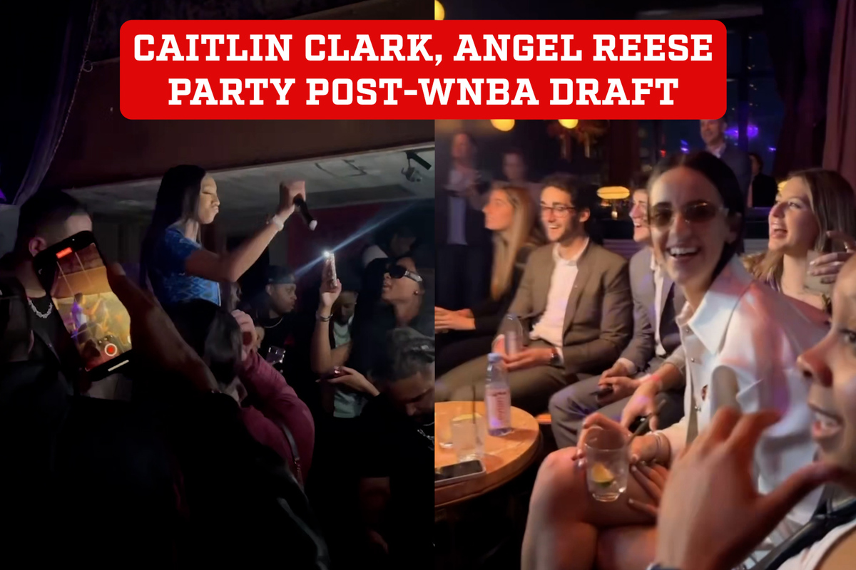 Caitlin Clark and Angel Reese party at nightclub after WNBA Draft