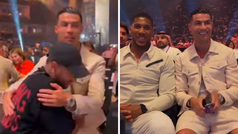 Cristiano Ronaldo coincide con Neymar y Anthony Joshua en la pelea entre Fury y Usyk