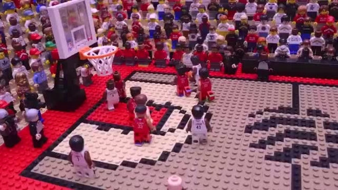 NBA 2019: Recrean el canastÃ³n de Kawhi Leonard que eliminÃ³ a los Sixers en versiÃ³n Lego | Marca.com