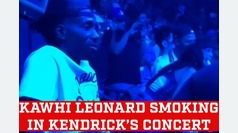Kawhi Leonard caught smoking in Kendrick Lamar concert
