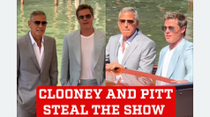 George Clooney and Brad Pitt steal the spotlight with a stylish canal ride in Venice