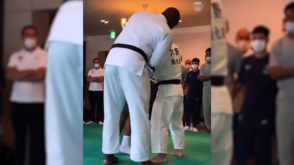 'Judoka Keylor Navas': atentos a la tcnica que emplea para tumbar al 'sensei'
