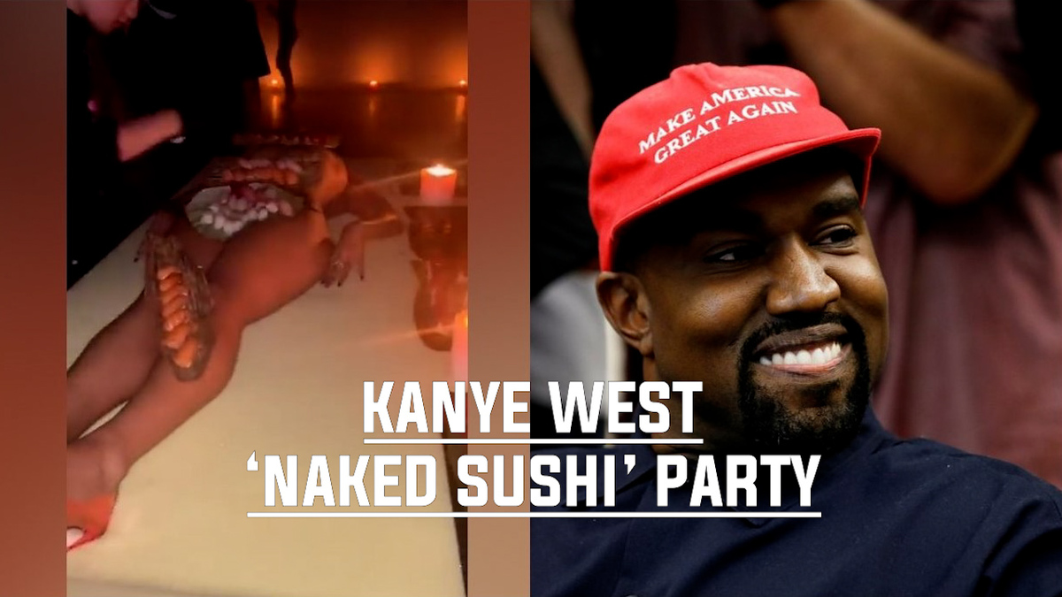 Kanye West host a naked shushi party - MARCA TV English