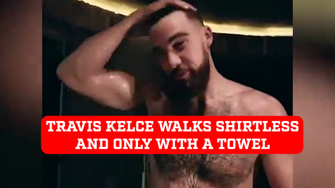 Travis Kelce wins over more Taylor Swift fans after a half-naked viral