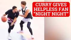 Stephen Curry embarrasses Chinese fan with "night night" celebration 