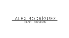 Alex Rodríguez se sincera con sus seguidores de Instagram sobre sus problemas de salud