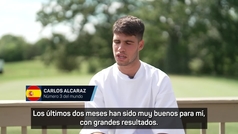 Alcaraz: "Estoy muy satisfecho con mis ltimos dos meses"