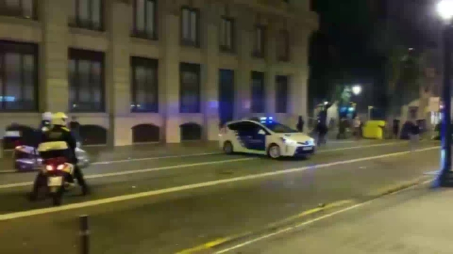 Graves disturbios en Barcelona y Burgos por las ...