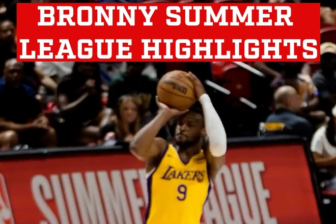 Bronny James summer league highlights