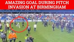 Birmingham City gets relegated but fan scores golazo during pitch invasion