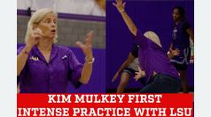 Kim Mulkey's first intense practice of the season with LSU