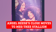 Angel Reese's gets too close with her dance moves to Meg Thee Stallion