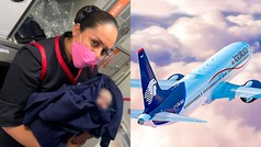 Nace beb durante vuelo de Aeromxico de CDMX a Ciudad Jurez y video se hace viral