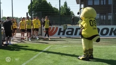 El sobrepeso de Sle: visible en el ltimo entrenamiento del Dortmund