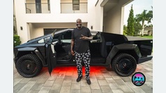 Shaquille O'Neal presume su nueva Cyberbeast Tesla 