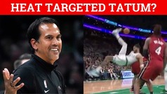 Former Celtics player claims Jayson Tatum was targeted on dirty foul by Miami Heat