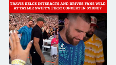 Travis Kelce interacts and fans go wild at Taylor Swift's first Eras Tour concert in Sydney