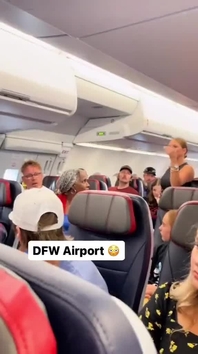 The shocking moment a 'crazy woman' freaks out on a plane because of an ...