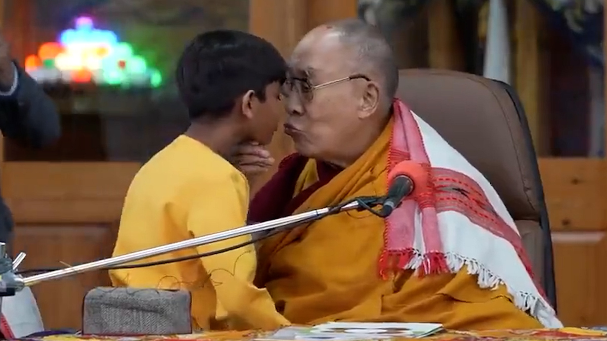 Dalai Lama apologises after viral video of him kissing a child It was innocent and playful Marca hq pic