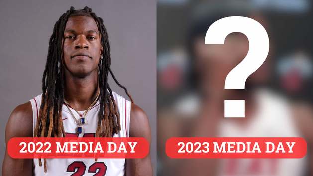 Jimmy Butler brings laughs to NBA's media day with new look