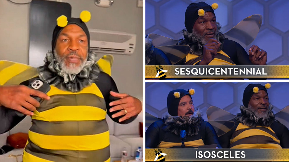 Mike Tyson se viste de abeja 'deletreadora' y se mofan de l por su peculiar 'ceceo'