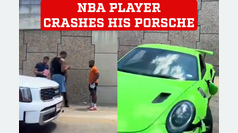 NBA player crashes his luxury Porsche on Texas freeway