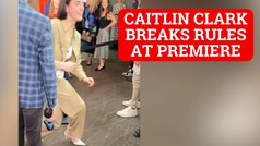Caitlin Clark breaks protocol in front of her fans at documentary premiere