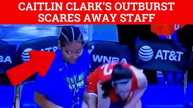 Caitlin Clark explodes in anger on Fever bench causing staff to run ...