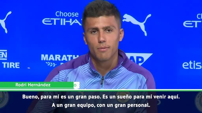 Rodri's perfect English surprises journalists at his presentation ...