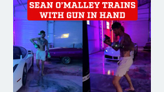 Sean O'Malley surprises by training with a pistol in hand