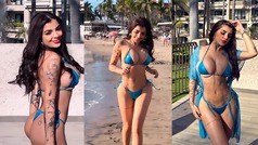 Karely Ruiz paraliza Instagram con video en micro bikini corriendo por la playa