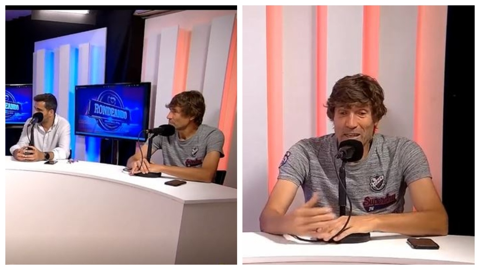 El excul Julio Salinas sacando los colores a un presentador en un programa barcelonista