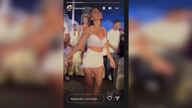 Messi se derrite por Antonella: la graba mientras baila y el video se hace viral
