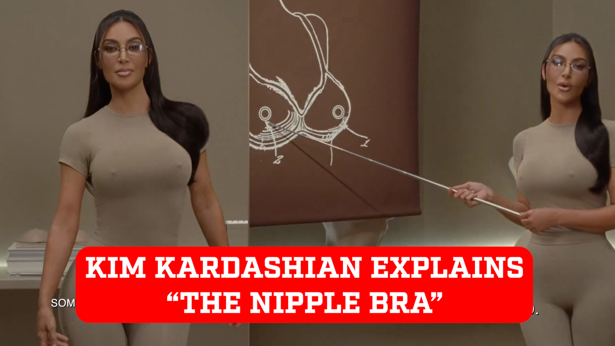 Kim Kardashian shocks the world and introduces a bra with a raised nipple -  MARCA TV English