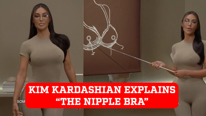 Kim Kardashian explains what in the world is her new Nipple bra and how  it works