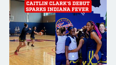 Caitlin Clark sparks excitement on debut training day with Indiana Fever