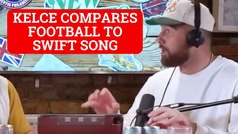 Travis Kelce explains how he plays football like a Taylor Swift song