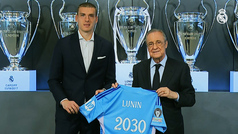 El Real Madrid hace oficial la renovacin de Lunin